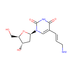 NC/C=C/c1cn([C@H]2C[C@H](O)[C@@H](CO)O2)c(=O)[nH]c1=O ZINC000028246383