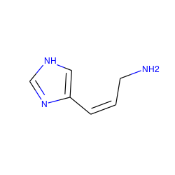 NC/C=C\c1c[nH]cn1 ZINC000027181667