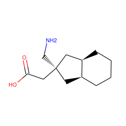 NC[C@@]1(CC(=O)O)C[C@@H]2CCCC[C@@H]2C1 ZINC000101311087