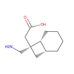 NC[C@@]1(CC(=O)O)C[C@H]2CCCC[C@H]21 ZINC000001912629