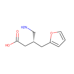 NC[C@@H](CC(=O)O)Cc1ccco1 ZINC000013918090