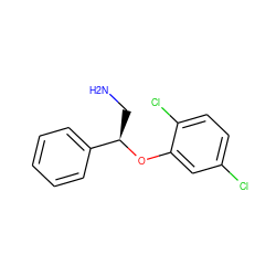 NC[C@@H](Oc1cc(Cl)ccc1Cl)c1ccccc1 ZINC000019670935