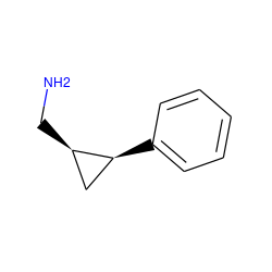 NC[C@@H]1C[C@@H]1c1ccccc1 ZINC000013559958