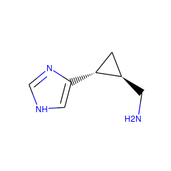 NC[C@@H]1C[C@H]1c1c[nH]cn1 ZINC000003943283