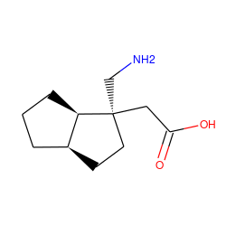 NC[C@]1(CC(=O)O)CC[C@H]2CCC[C@H]21 ZINC000034049842