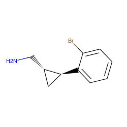 NC[C@H]1C[C@@H]1c1ccccc1Br ZINC000034893490