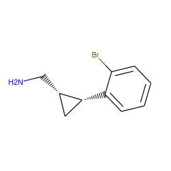 NC[C@H]1C[C@H]1c1ccccc1Br ZINC000034893489