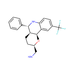 NC[C@H]1CC[C@@H]2[C@H](O1)c1cc(C(F)(F)F)ccc1N[C@H]2c1ccccc1 ZINC000044607942