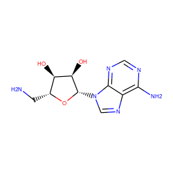 NC[C@H]1O[C@@H](n2cnc3c(N)ncnc32)[C@H](O)[C@@H]1O ZINC000003814316