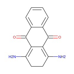 NC1=C2C(=O)c3ccccc3C(=O)C2=C(N)CC1 ZINC000013597418