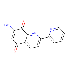 NC1=CC(=O)c2ccc(-c3ccccn3)nc2C1=O ZINC000029559675