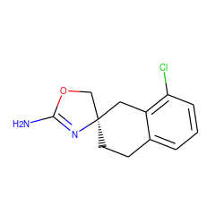 NC1=N[C@@]2(CCc3cccc(Cl)c3C2)CO1 ZINC000000006263