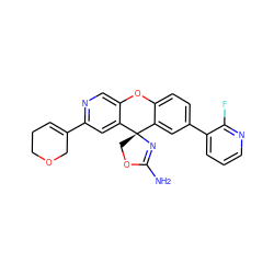 NC1=N[C@@]2(CO1)c1cc(-c3cccnc3F)ccc1Oc1cnc(C3=CCCOC3)cc12 ZINC000118773763