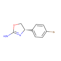 NC1=N[C@@H](c2ccc(Br)cc2)CO1 ZINC000083965056