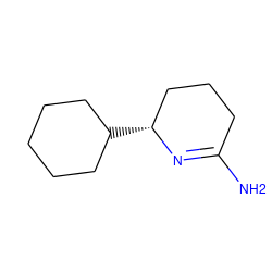 NC1=N[C@H](C2CCCCC2)CCC1 ZINC000013776752