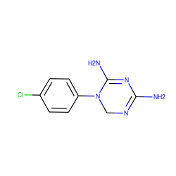 NC1=NCN(c2ccc(Cl)cc2)C(N)=N1 ZINC000013809204