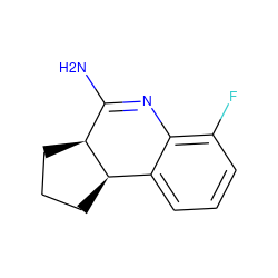 NC1=Nc2c(F)cccc2[C@H]2CCC[C@@H]12 ZINC000013589477