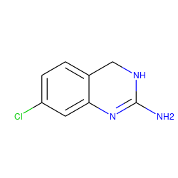 NC1=Nc2cc(Cl)ccc2CN1 ZINC000013488370