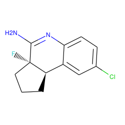 NC1=Nc2ccc(Cl)cc2[C@H]2CCC[C@@]12F ZINC000000025800