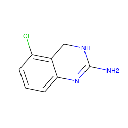 NC1=Nc2cccc(Cl)c2CN1 ZINC000029130867