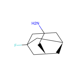 NC12C[C@@H]3C[C@H](C1)CC(F)(C3)C2 ZINC000001766023