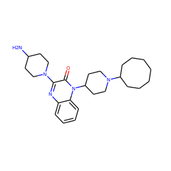 NC1CCN(c2nc3ccccc3n(C3CCN(C4CCCCCCC4)CC3)c2=O)CC1 ZINC000114764624