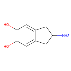 NC1Cc2cc(O)c(O)cc2C1 ZINC000029229119