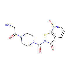 NCC(=O)N1CCN(C(=O)n2sc3c(ccc[n+]3[O-])c2=O)CC1 ZINC001772612488