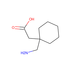 NCC1(CC(=O)O)CCCCC1 ZINC000000004949