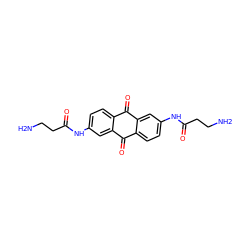 NCCC(=O)Nc1ccc2c(c1)C(=O)c1ccc(NC(=O)CCN)cc1C2=O ZINC000029059988