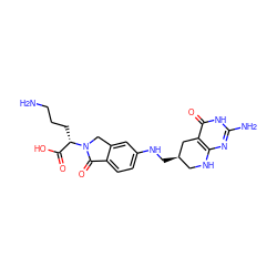 NCCC[C@@H](C(=O)O)N1Cc2cc(NC[C@@H]3CNc4nc(N)[nH]c(=O)c4C3)ccc2C1=O ZINC000013800194