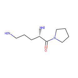 NCCC[C@H](N)C(=O)N1CCCC1 ZINC000040862118