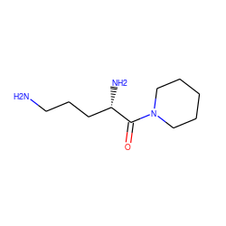 NCCC[C@H](N)C(=O)N1CCCCC1 ZINC000013529509