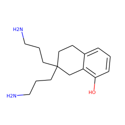 NCCCC1(CCCN)CCc2cccc(O)c2C1 ZINC000027553810