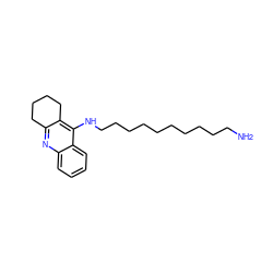 NCCCCCCCCCCNc1c2c(nc3ccccc13)CCCC2 ZINC000013801231