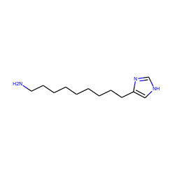 NCCCCCCCCCc1c[nH]cn1 ZINC000013531687