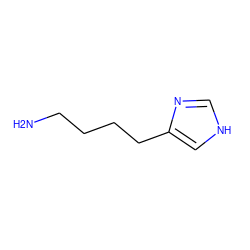 NCCCCc1c[nH]cn1 ZINC000013560690