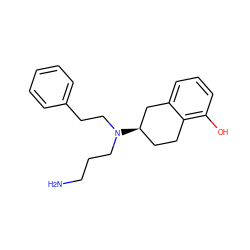 NCCCN(CCc1ccccc1)[C@@H]1CCc2c(O)cccc2C1 ZINC000027426007