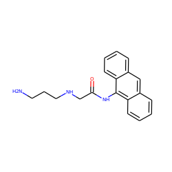 NCCCNCC(=O)Nc1c2ccccc2cc2ccccc12 ZINC000169328048