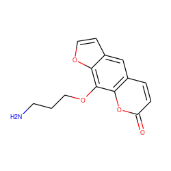 NCCCOc1c2occc2cc2ccc(=O)oc12 ZINC000013681126