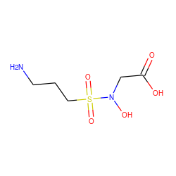 NCCCS(=O)(=O)N(O)CC(=O)O ZINC000029462950