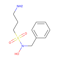 NCCCS(=O)(=O)N(O)Cc1ccccc1 ZINC000029417386