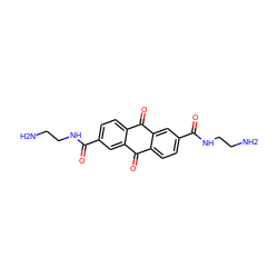 NCCNC(=O)c1ccc2c(c1)C(=O)c1ccc(C(=O)NCCN)cc1C2=O ZINC000029060146