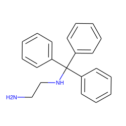 NCCNC(c1ccccc1)(c1ccccc1)c1ccccc1 ZINC000022200109