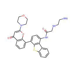 NCCNCC(=O)Nc1ccc(-c2cccc3c(=O)cc(N4CCOCC4)oc23)c2sc3ccccc3c12 ZINC000101696321