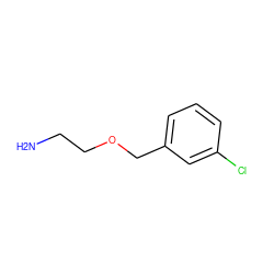 NCCOCc1cccc(Cl)c1 ZINC000026179844