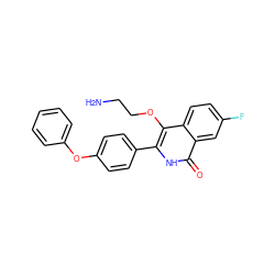 NCCOc1c(-c2ccc(Oc3ccccc3)cc2)[nH]c(=O)c2cc(F)ccc12 ZINC000114713129