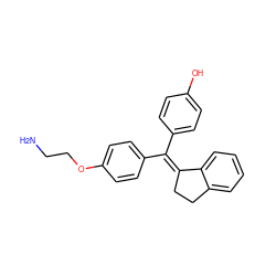 NCCOc1ccc(/C(=C2\CCc3ccccc32)c2ccc(O)cc2)cc1 ZINC000299855807