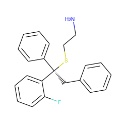 NCCS[C@](Cc1ccccc1)(c1ccccc1)c1ccccc1F ZINC000084653103