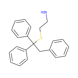 NCCSC(Cc1ccccc1)(c1ccccc1)c1ccccc1 ZINC000084705815